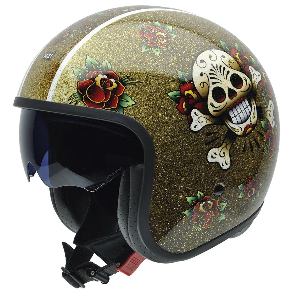 NZI Casco de Moto Jet Rolling 4 Sun | Personalizado - Homologación UNECE R.22.05 - Tallas Variadas