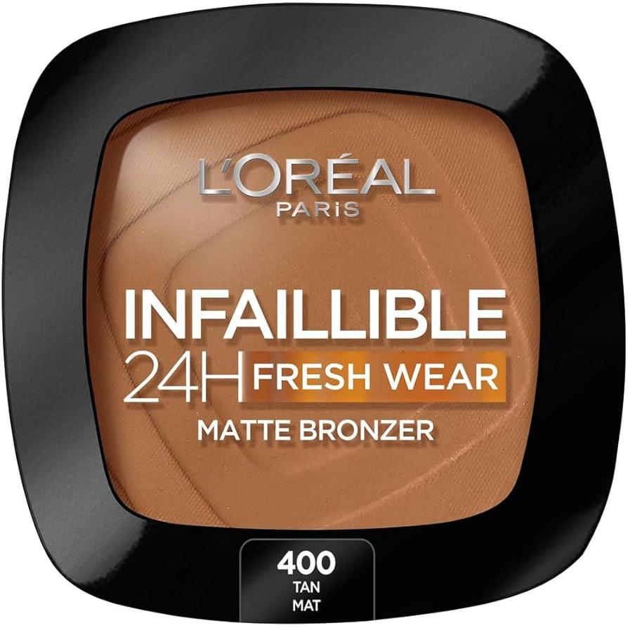 POLVO L'OREAL INFAILLIBLE 24H FRESH WEAR MATTE BRONZER 400 TAN MOYEN FONCÉ