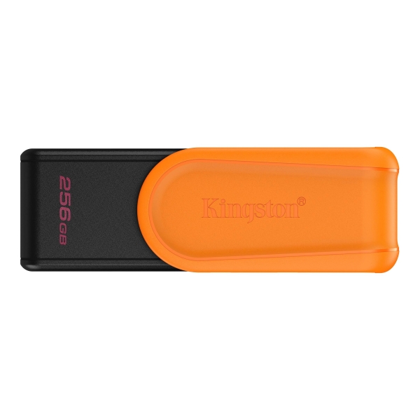 Kingston datatraveler exodia memoria usb 256gb - usb 3.2 gen 1 - tapa giratoria - color naranja