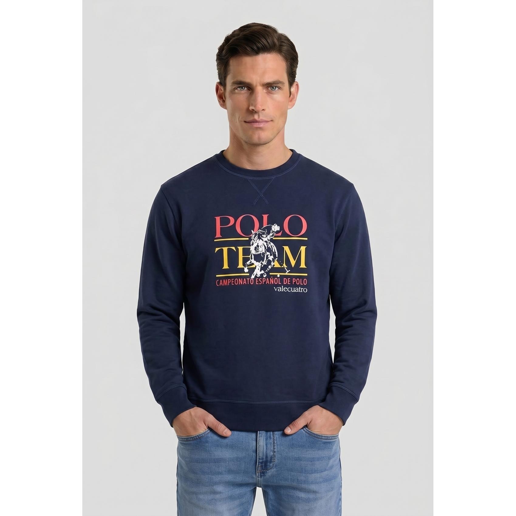 Sudadera Valecuatro España Polo azul marino