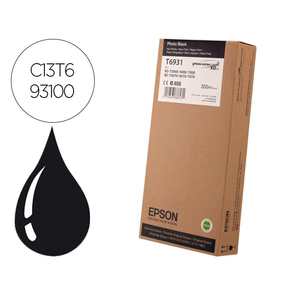 Cartucho de Tinta Liderpapel Epson GF Serie SC-T Negro Foto 350 Ml