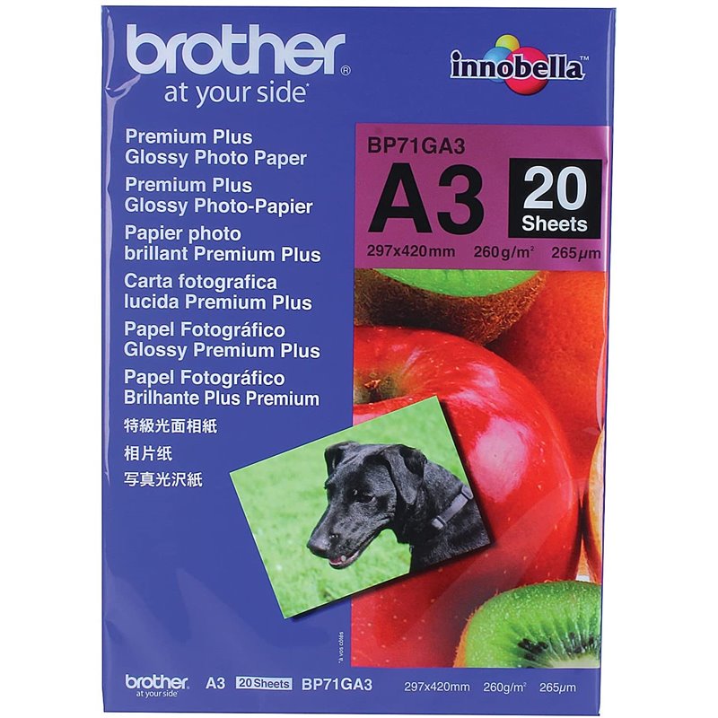 Papel Brother Fotografico Premium Plus Glossy A3 20H