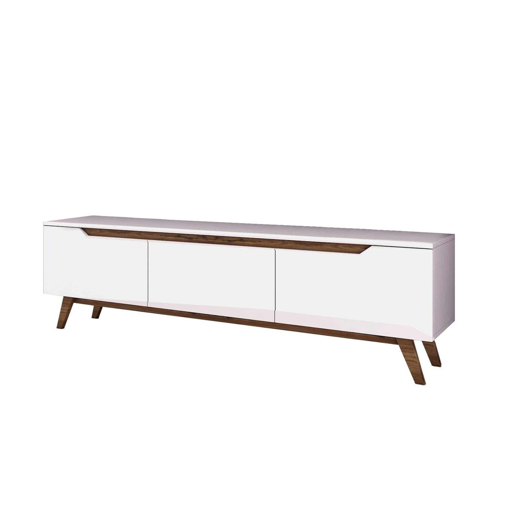 Habitat y Jardin - Soporte de TV de madera "Digi" - 180 x 35 x 48 cm - Marrón