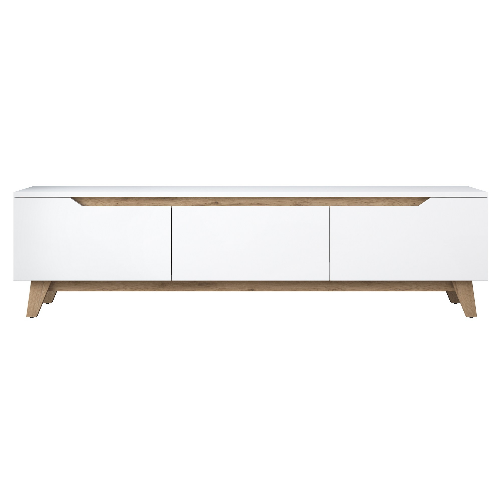 Habitat y Jardin - Soporte de TV de madera "Digi" - 180 x 35 x 48 cm - Beige