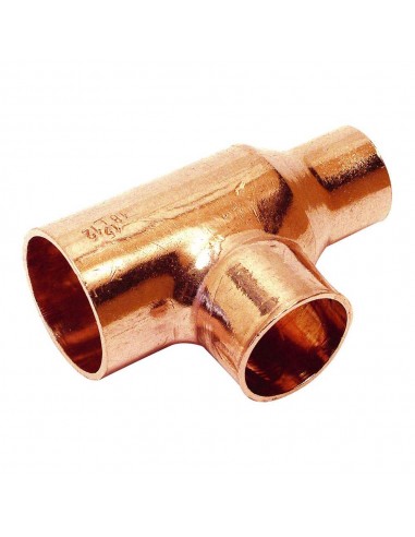 5130R Te Reducida Cobre H-H-H Ø 28-22-28 Standard Hidraulica 130R282228