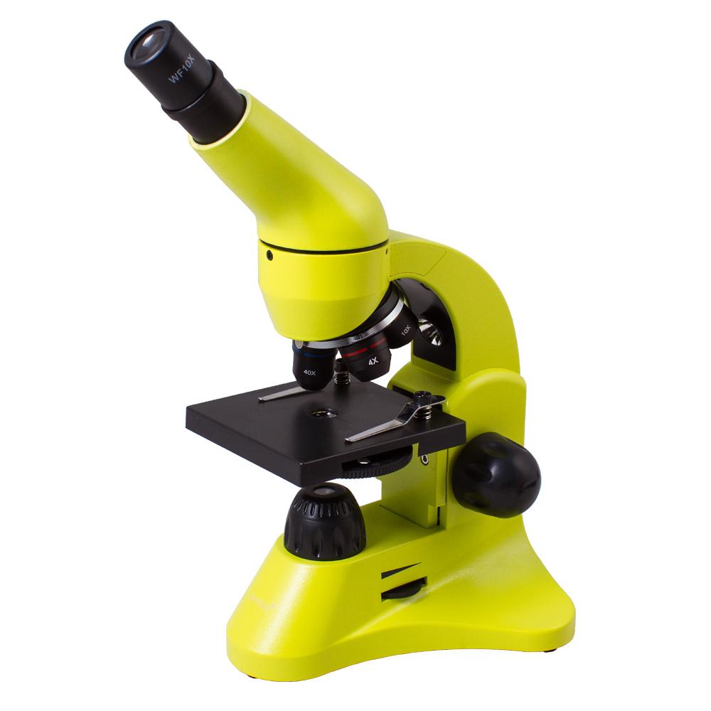 Microscopio Levenhuk Rainbow 50L - Regalo Increíble - Ampliación 40–800x - Fácil Uso - Kit de Experimentos Incluido