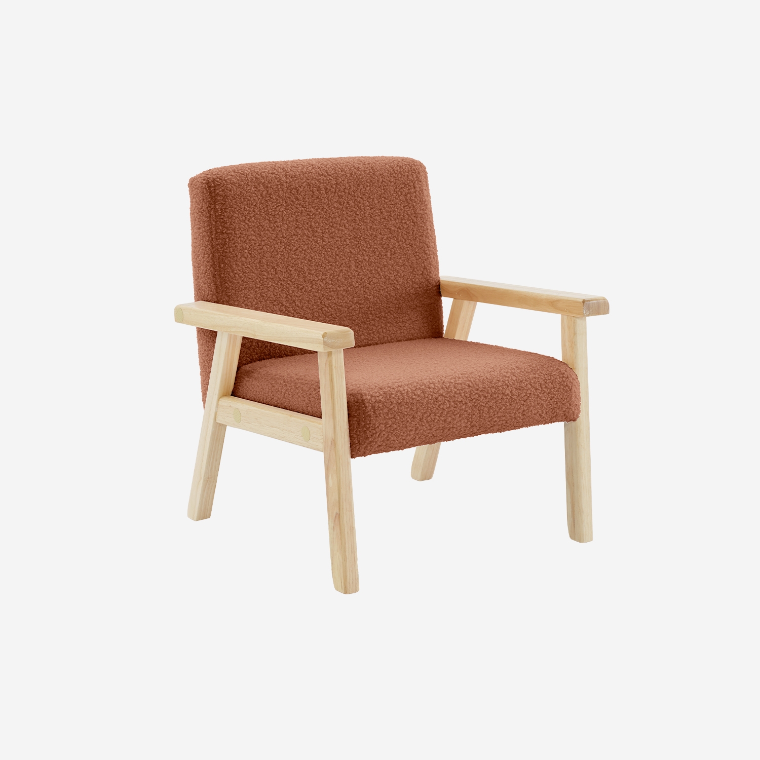 sweeek - Sillón infantil estilo escandinavo de madera de hevea , Isak kids , 47x43x50
