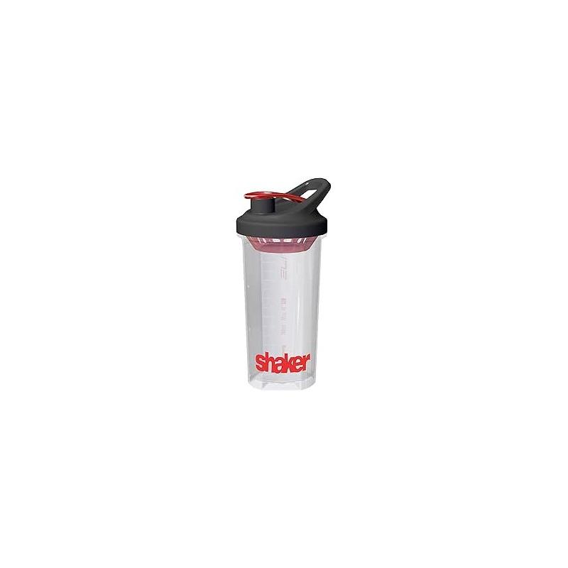 Elite BIDÓN MEZCLADOR SHAKER TRANSPARENTE 700 ml Elite Shaker Batidor 700ml Transparente Elite de ciclismo para bicicleta
