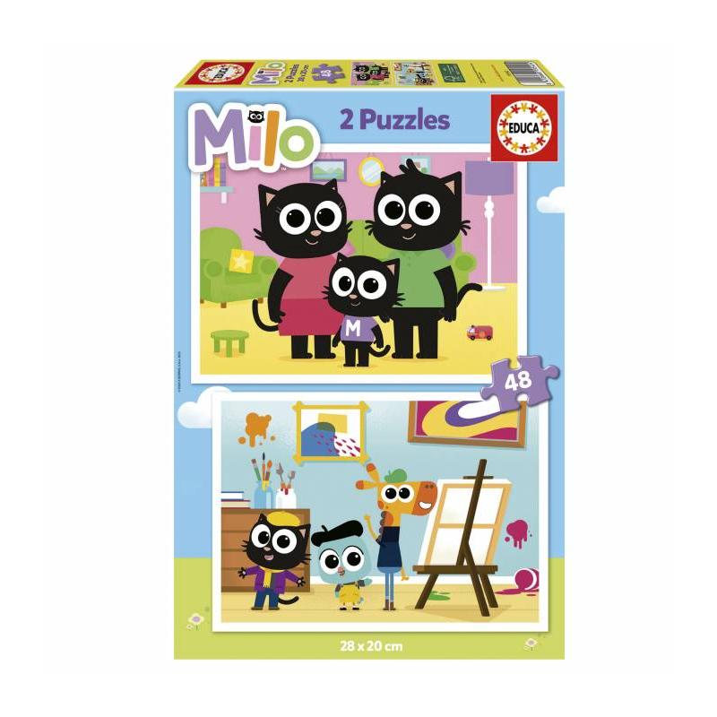 PUZZLES 2X48 PIEZAS MILO DE EDUCA