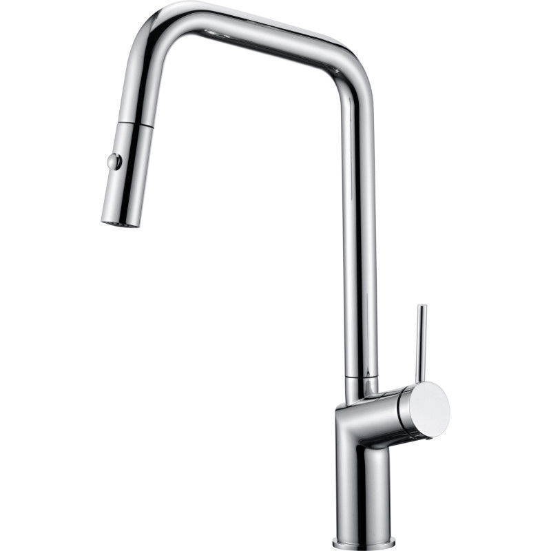 Imex Bonn GCE024 grifo de cocina monomando extraíble con difusor doble jet acabado cromado
