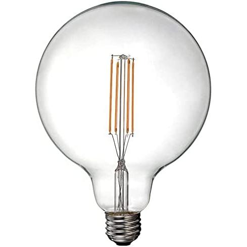 Bombilla de globo con filamento de led e27 6w 800lm 3200k luz calida ø12,5x17cm edm