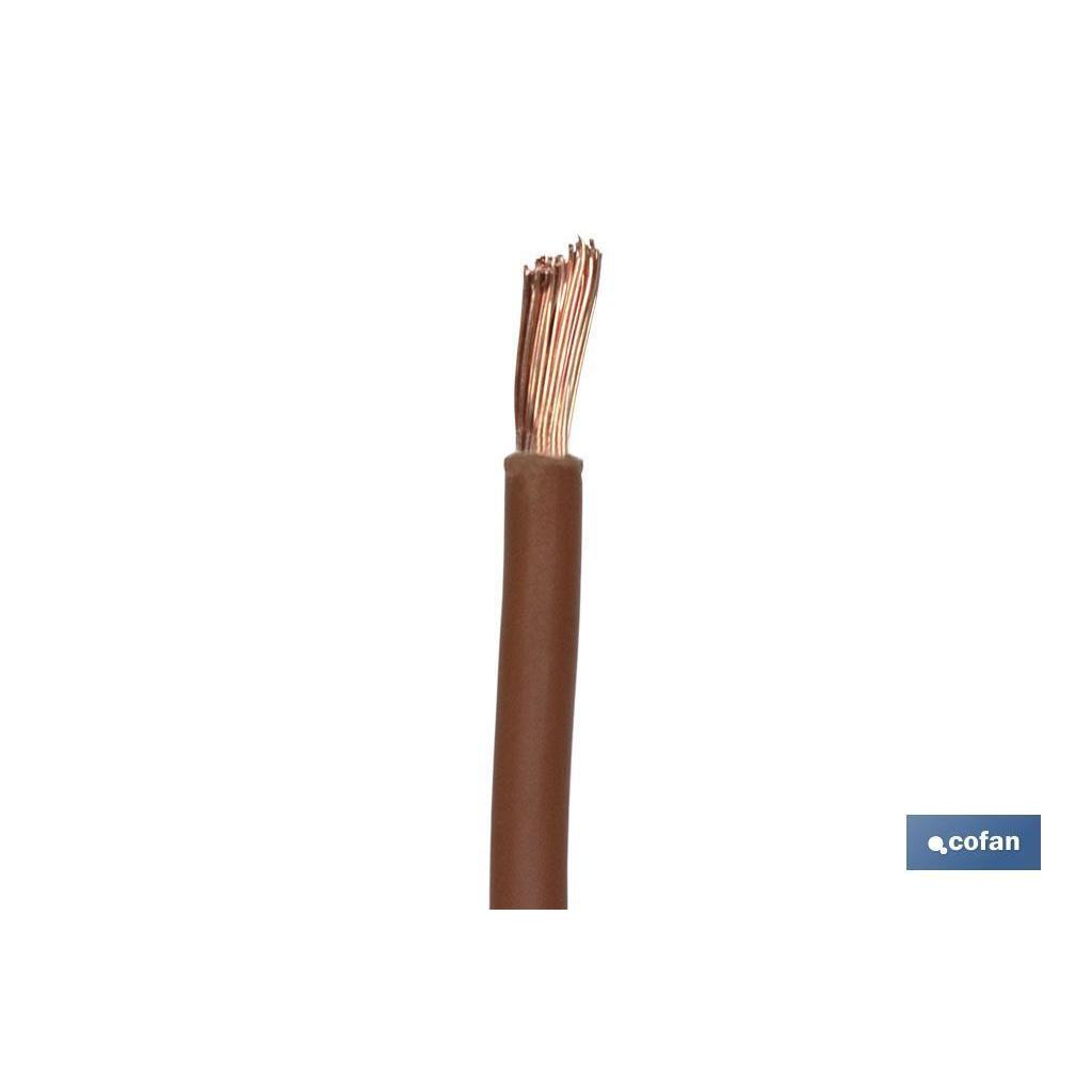 Rollo cable h07v-k 1x2,5mm2 marrón (100m)