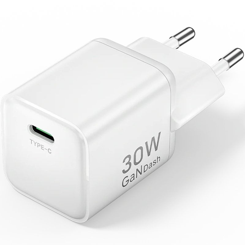 Cargador de pared gan vention fciw0-eu/ 1xusb tipo-c/ 30w