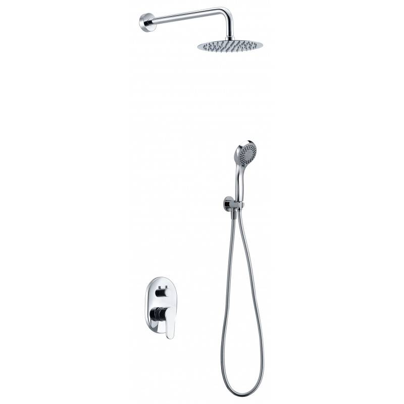 Imex Oslo GPE005 conjunto de ducha minimalista con acabado cromado