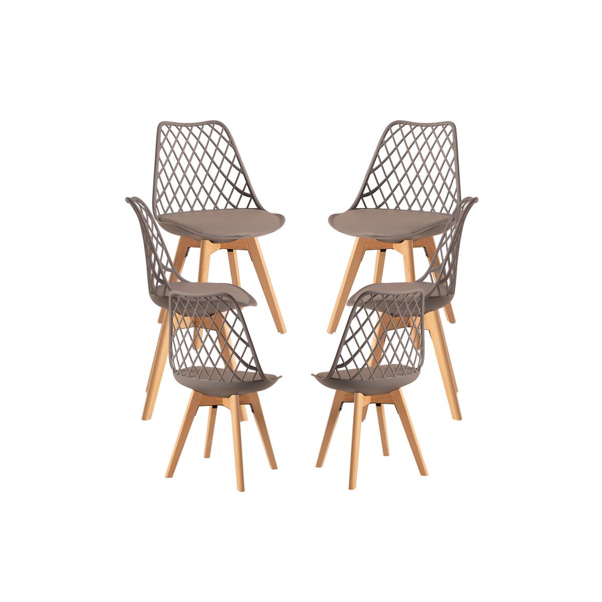 Regalos Miguel - Packs Sillas Comedor - Pack 6 Sillas Mima - Taupe
