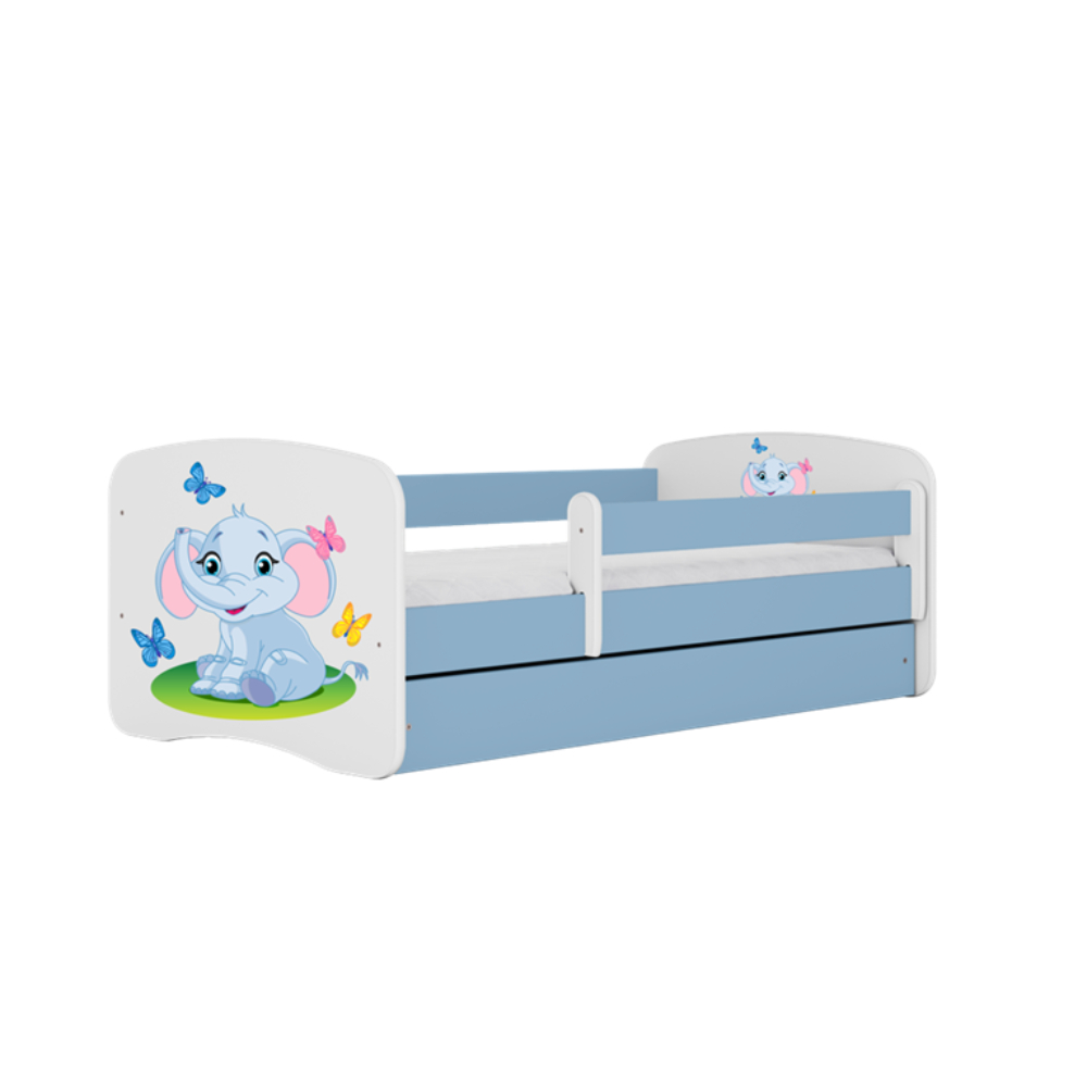 Cama 140 x 70 cm Kocot Kids BabyDreams Baby Elephant Blue