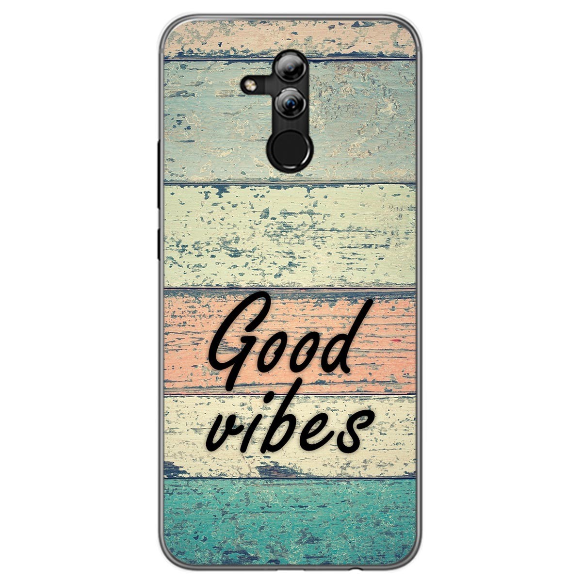 Tumundosmartphone Funda Gel Tpu para Huawei Mate 20 Lite diseño Madera 01 Dibujos