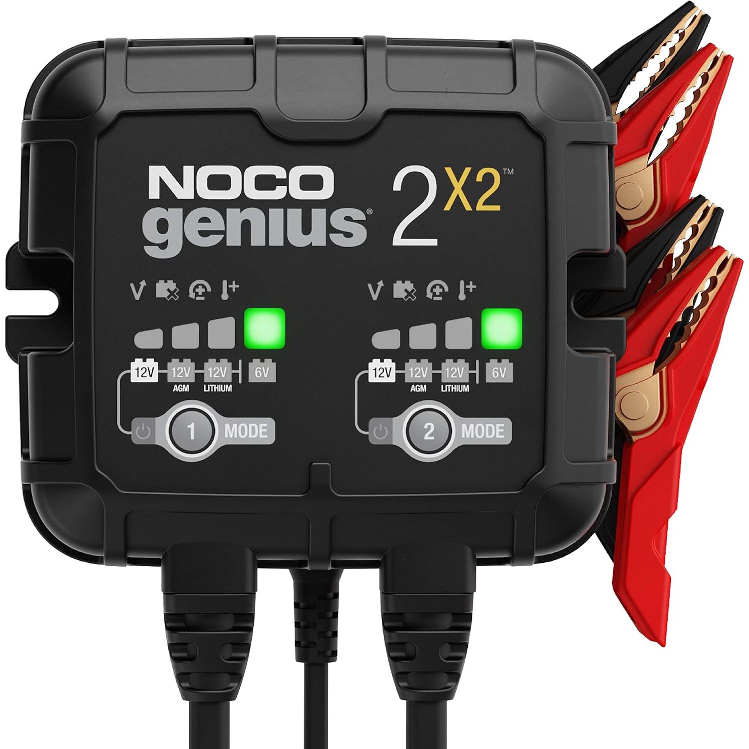 NOCO GENIUS2X2 Cargador de Batería 4A Doble Banco Genius