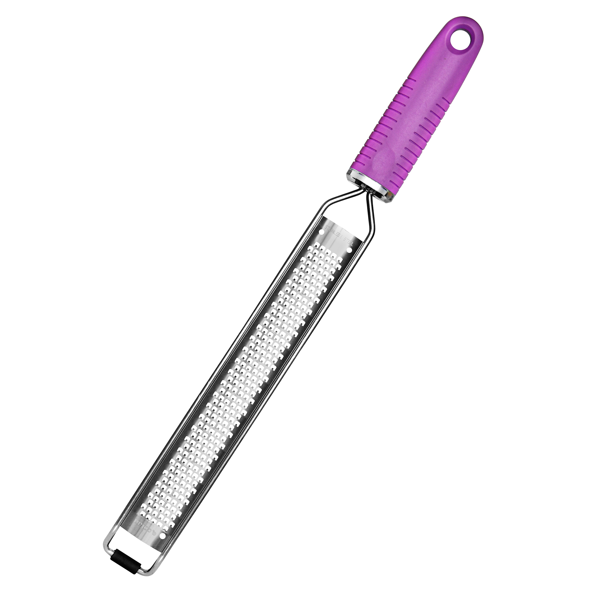 COFAN - Rallador Manual de Cocina con Mango | Modelo Vergini | Medidas: 39 x 3,5 cm | Fabricado en Nylon y Acero Inox.