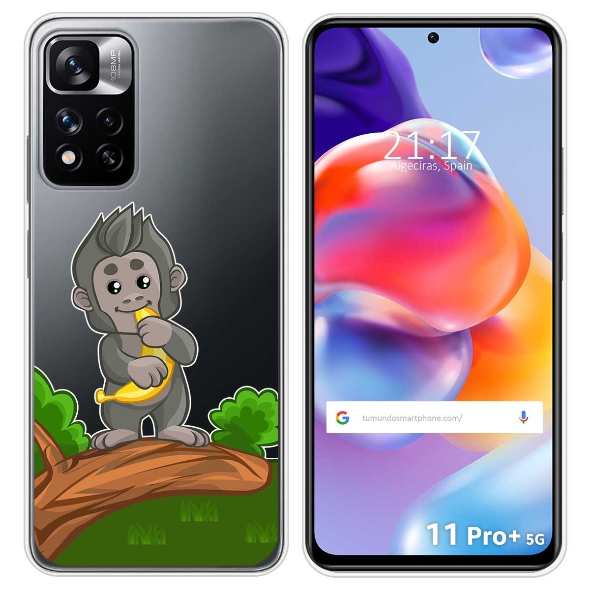 Funda Silicona Transparente para Xiaomi Redmi Note 11 Pro+ Plus 5G diseño Mono Dibujos