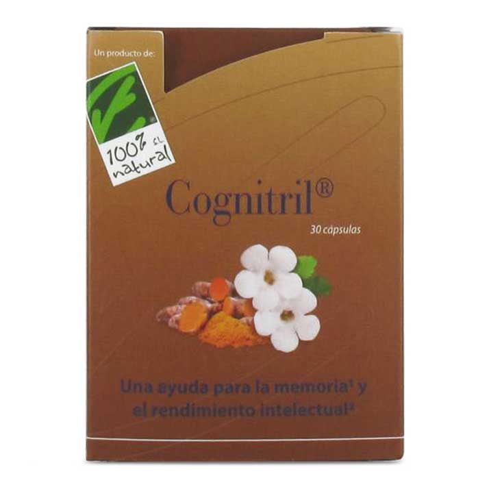 100% Natural Cognitril 30 Capsulas (En Blister).