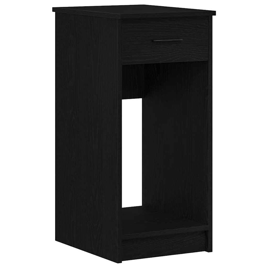 vidaXL Torre de ordenador con cajón negro 35x45x77 cm