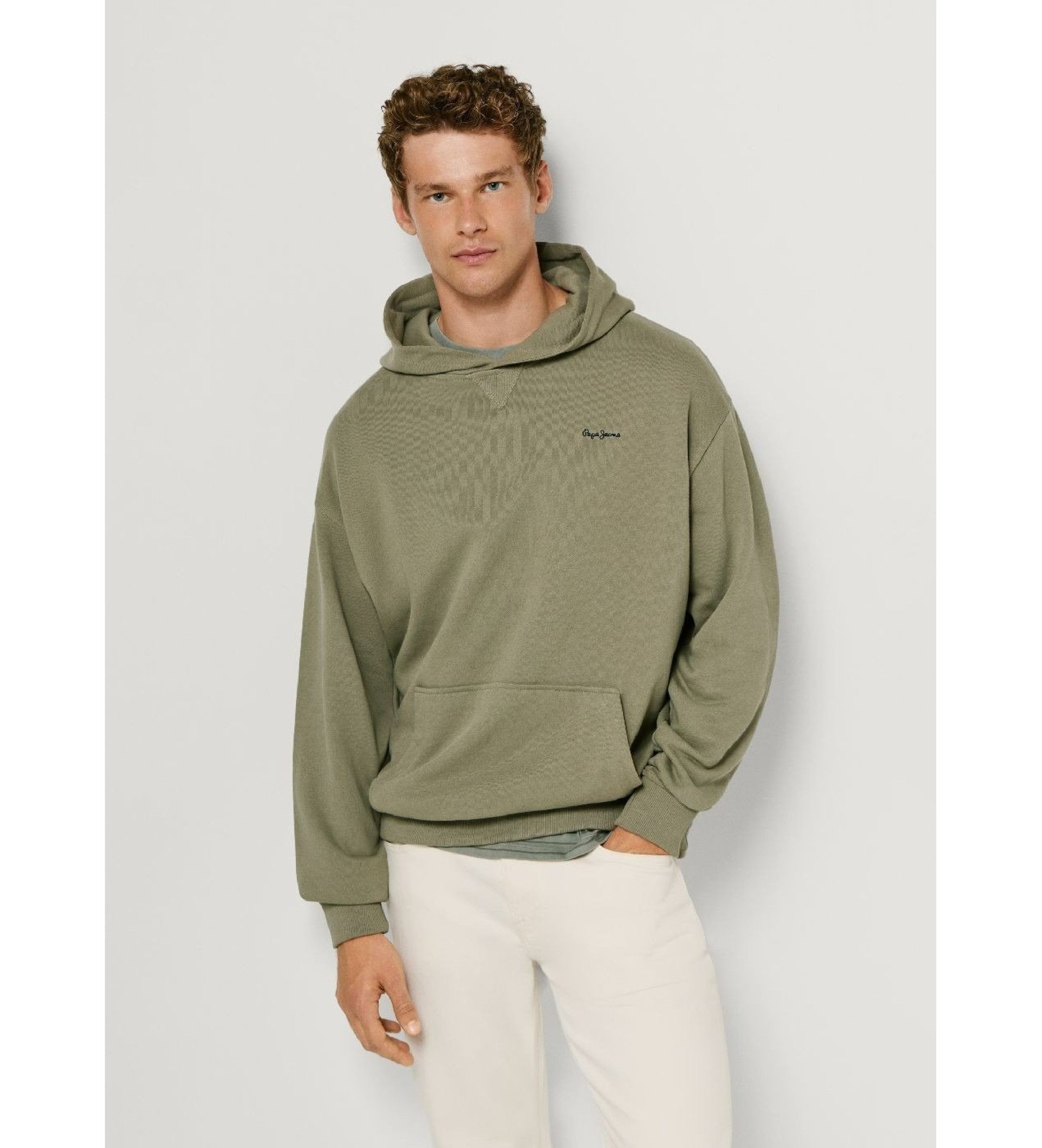 Pepe Jeans | Hombre | Sudadera Geo Small Logo verde