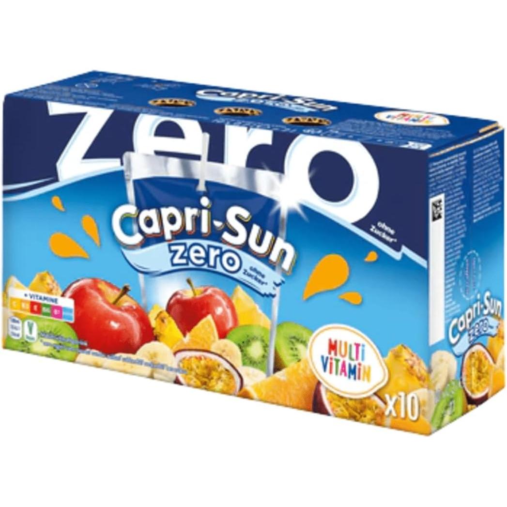 Zumos Capri Sun - 10 Unidades - Zumos Capri-Sun Naranja - Tropical - Cereza - MultiVitaminas - MultiFrutas - Jungle - Safari - Zumos Capri Sun 7 Sabores - 200 ml