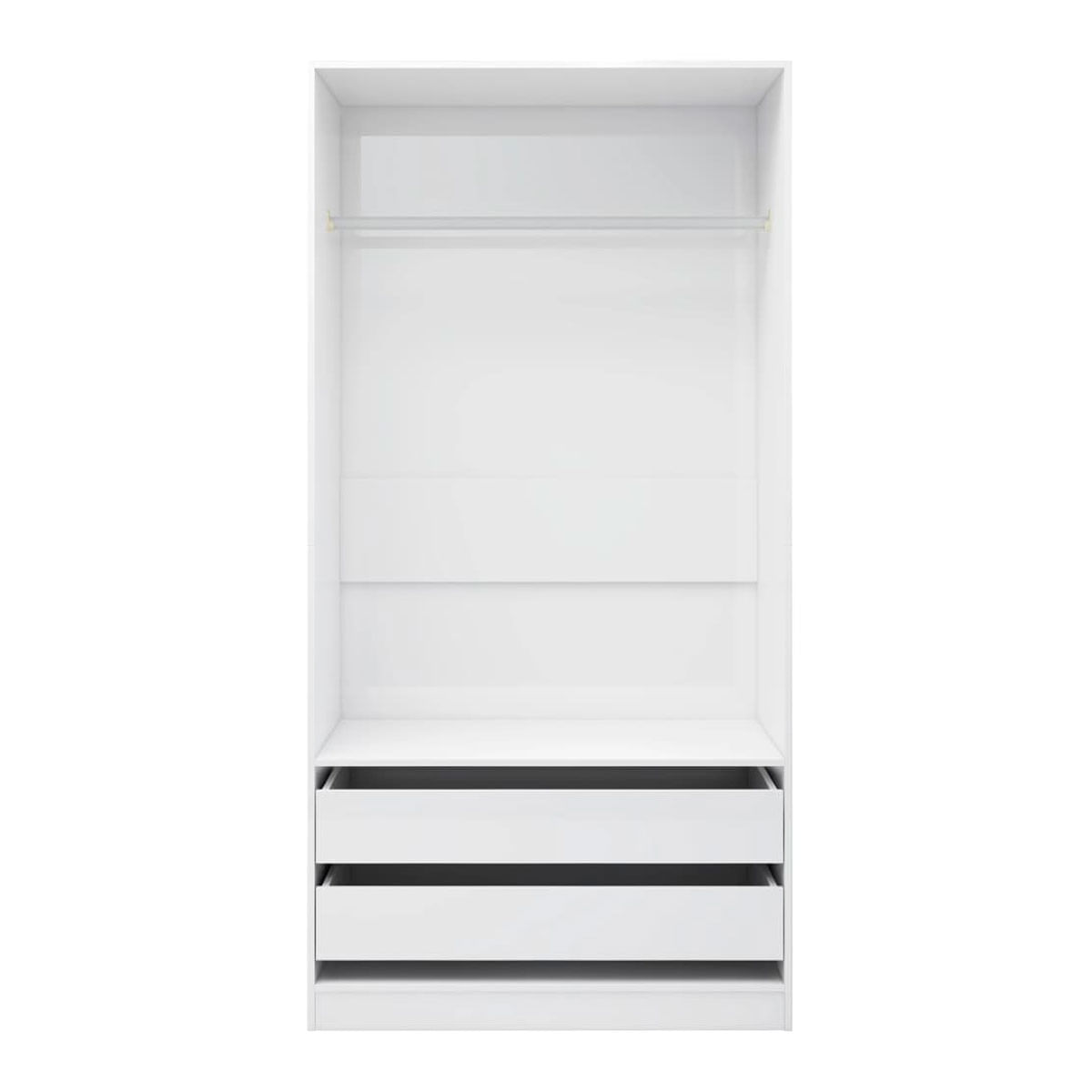 Armario Tsubaki 2 cajones diseño sin puertas 200x100x50 cm