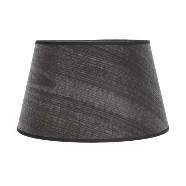 Pantalla salma e27 madera negra 45dx35dx30h conica abierta