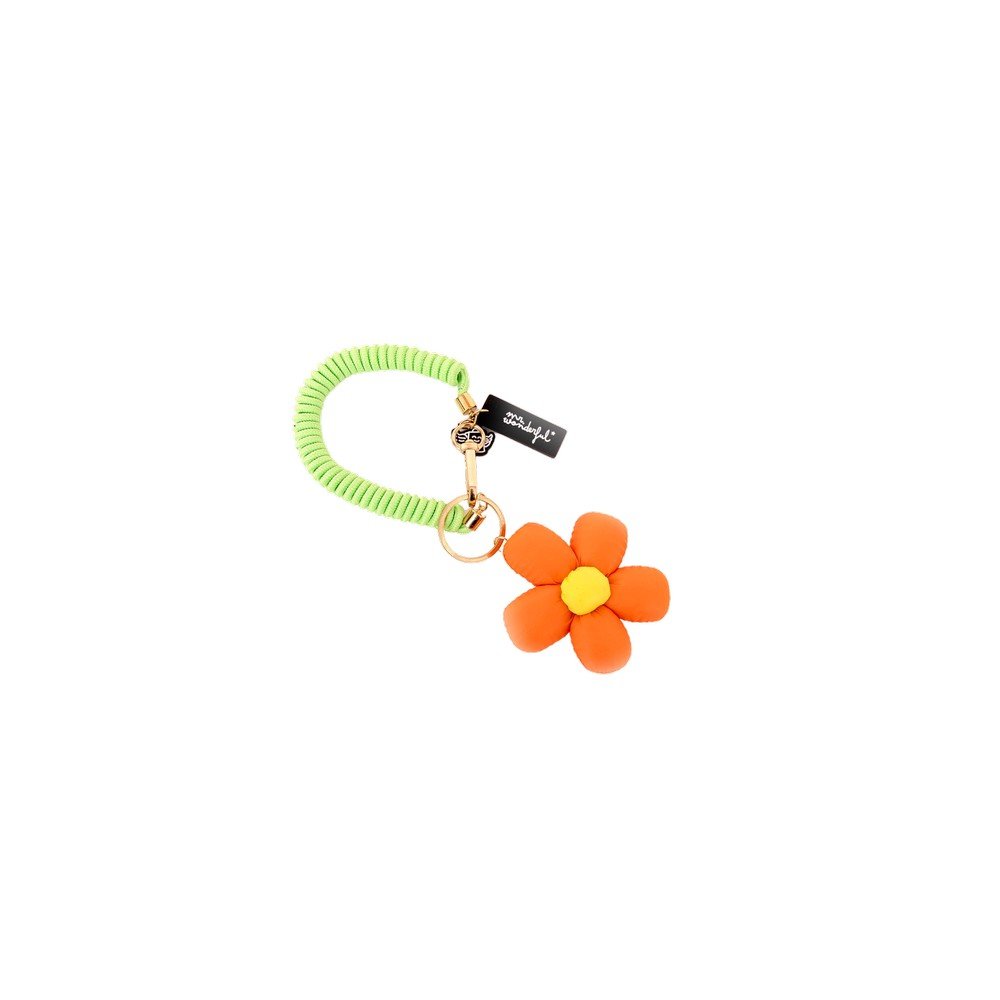 MR LLAVERO FLOR NARANJA BAGS 3x3x10 Cms.