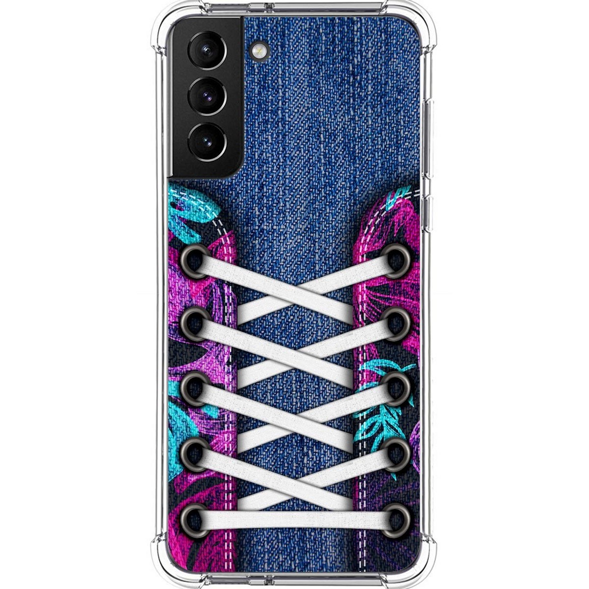 Tumundosmartphone Funda Silicona Antigolpes para Samsung Galaxy S21+ Plus 5G diseño Zapatillas 06 Dibujos