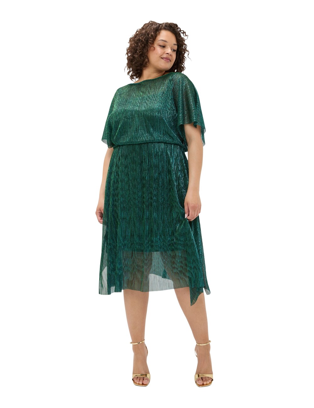 Fiorella Rubino - Vestido en crepón lurex