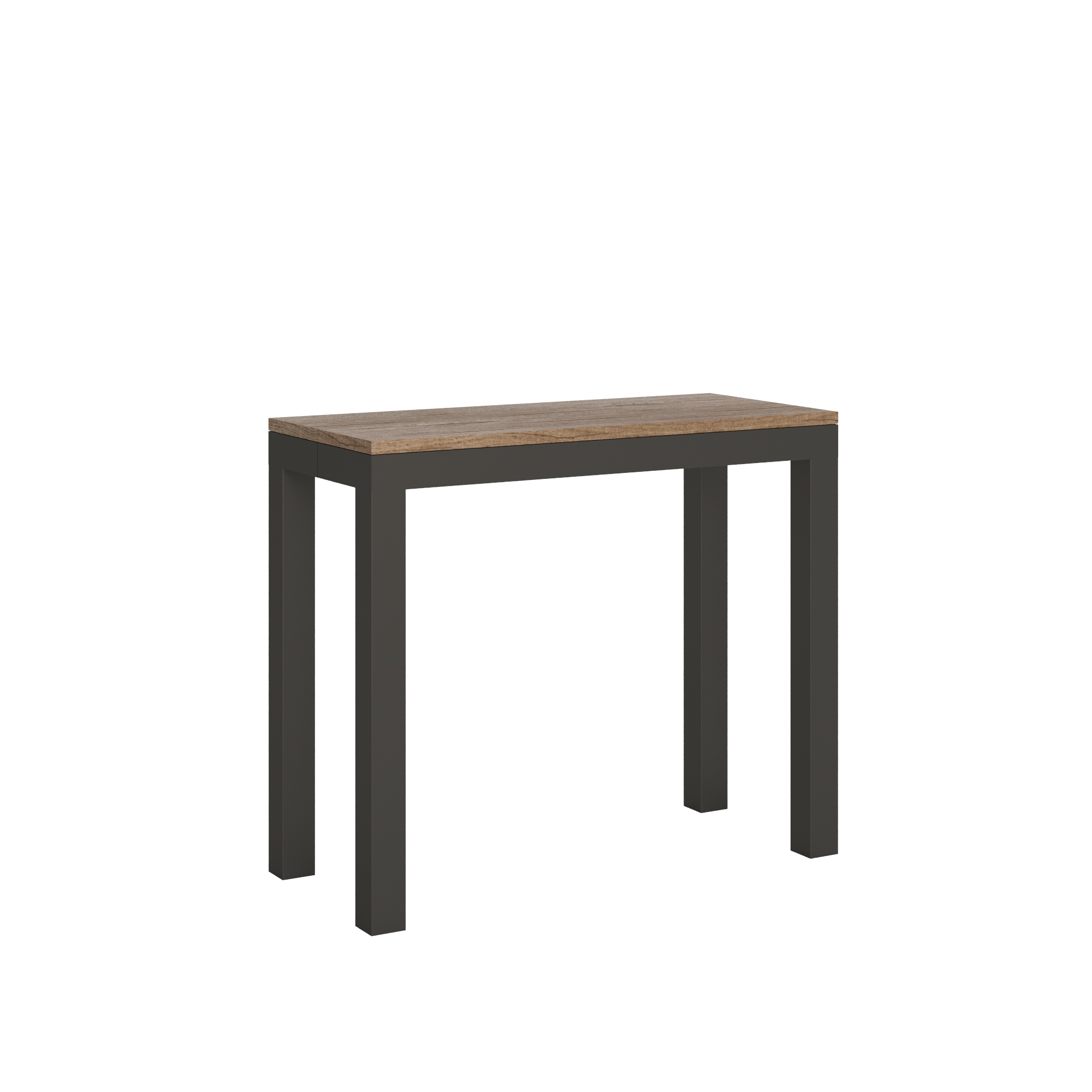 Consola extensible 90x40/300 cm Everyday Evolution Estructura Roble Nature Antracita - Itamoby