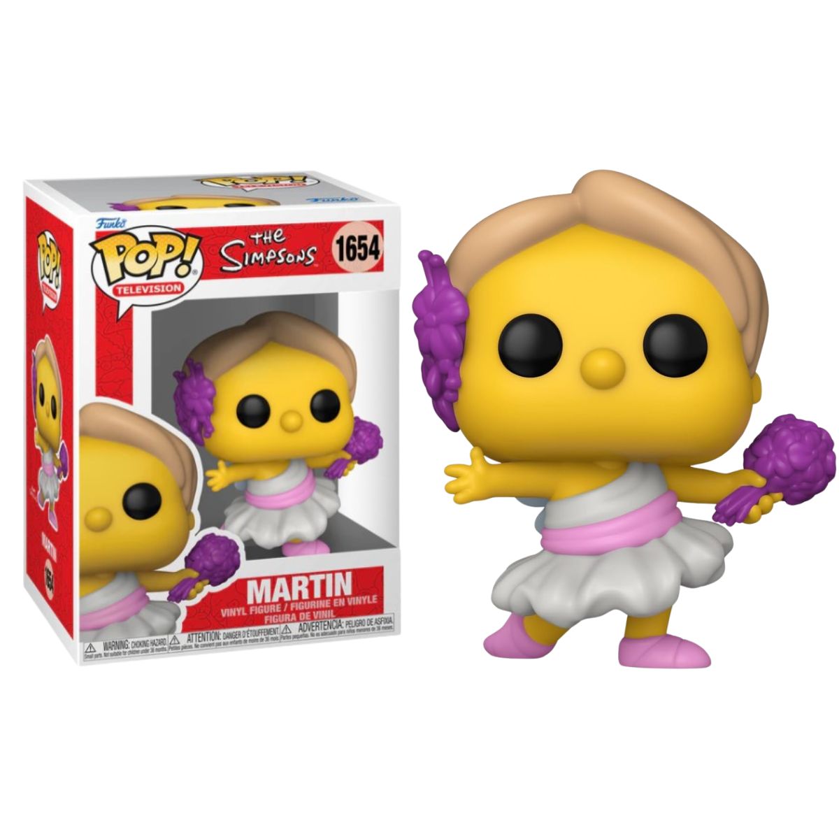 FUNKO POP! THE SIMPSONS - MARTIN, 80073, Nº 1654, TIENDA CON LICENCIA OFICIAL