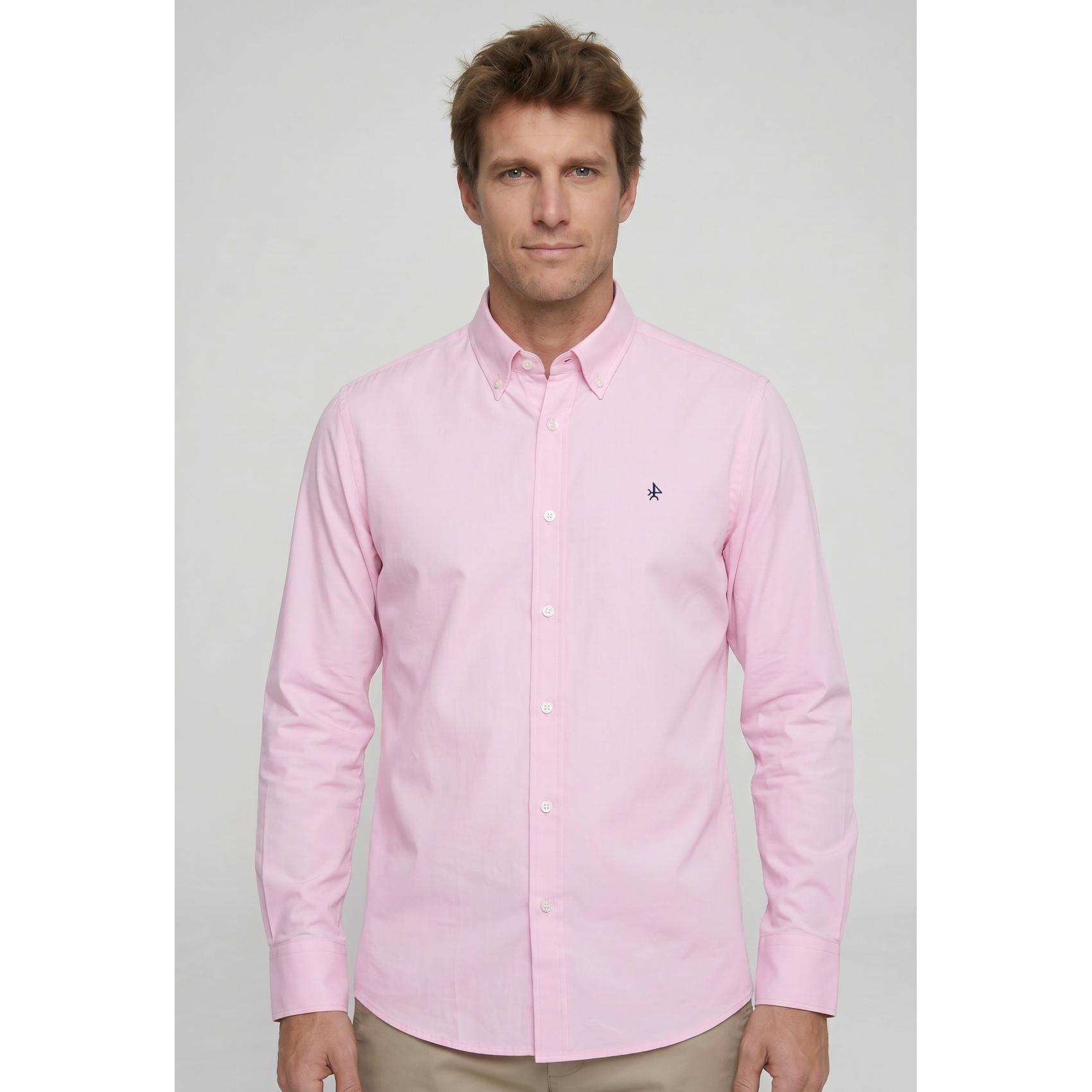 Camisa Valecuatros clásica color rosa