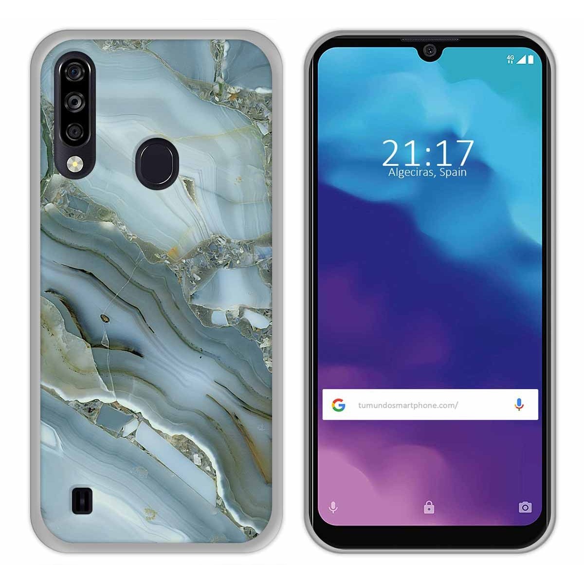 Tumundosmartphone Funda Gel Tpu para ZTE Blade A7 2020 diseño Mármol 09 Dibujos
