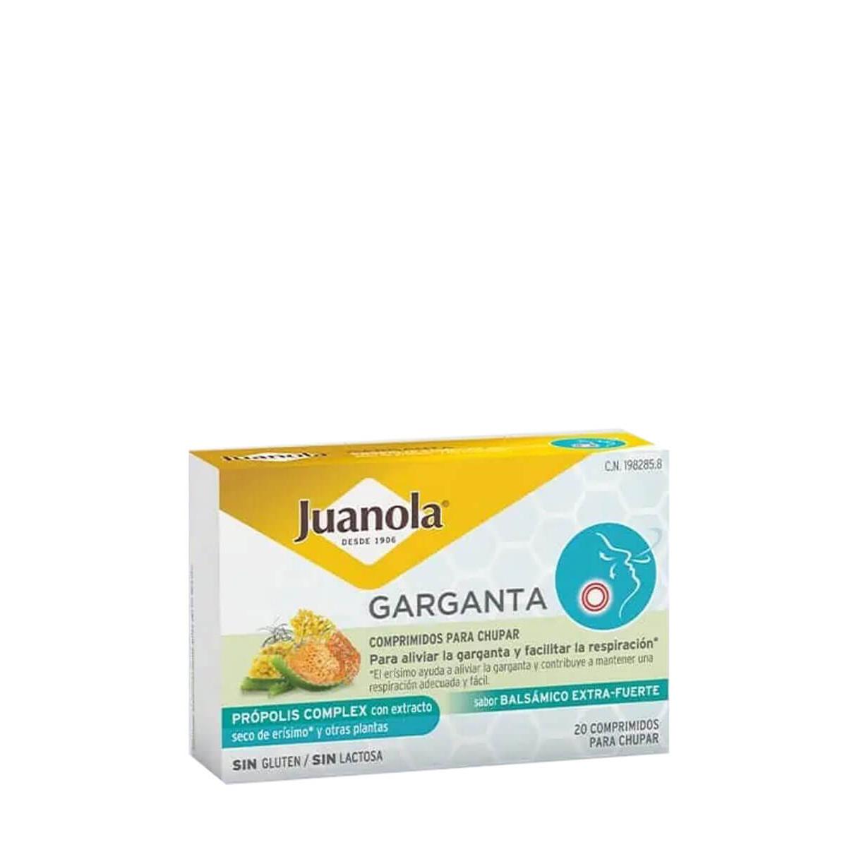 Juanola - Juanola garganta sabor balsámico extra fuerte 20 comprimidos para chupar