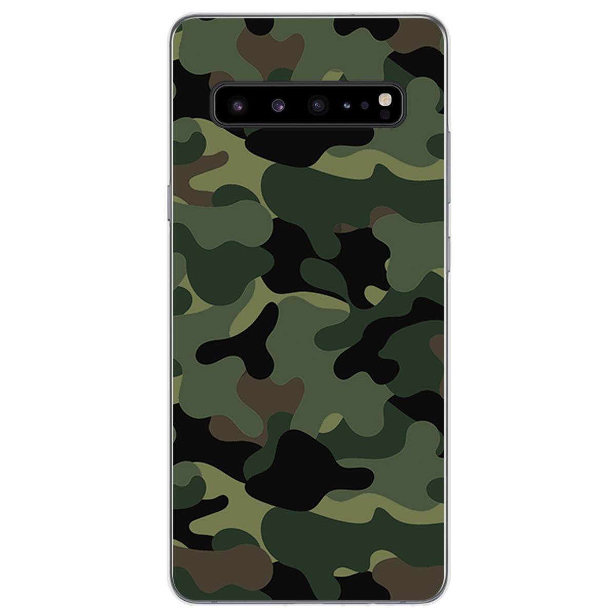 Tumundosmartphone Funda Gel Tpu para Samsung Galaxy S10 5G diseño Camuflaje Dibujos