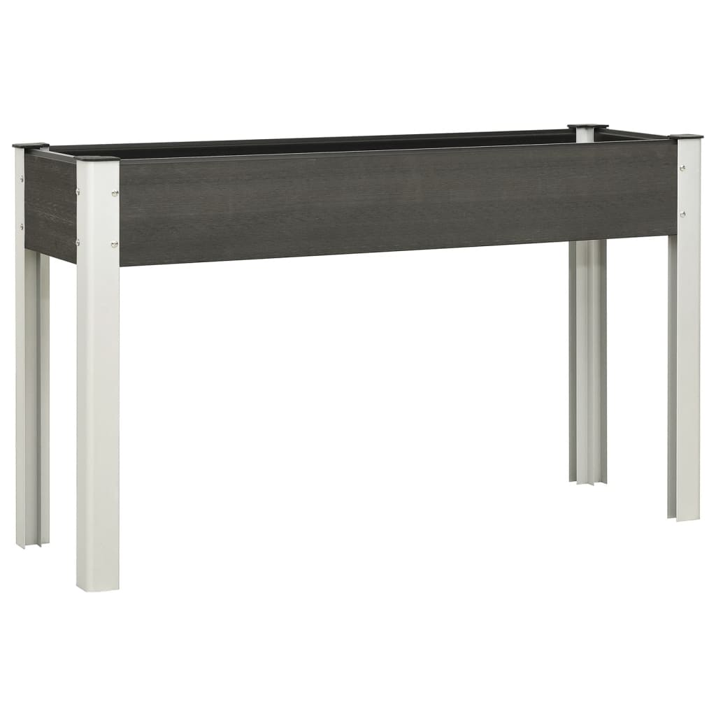vidaXL Arriate de jardín WPC gris Dimensiones 75 x 40 x 75 cm,  100 x 40 x 75 cm,  120 x 40 x 75 cm y mas