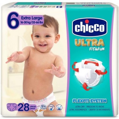 14 Pañales Chicco Airy Talla 6 (15 - 30 Kg)