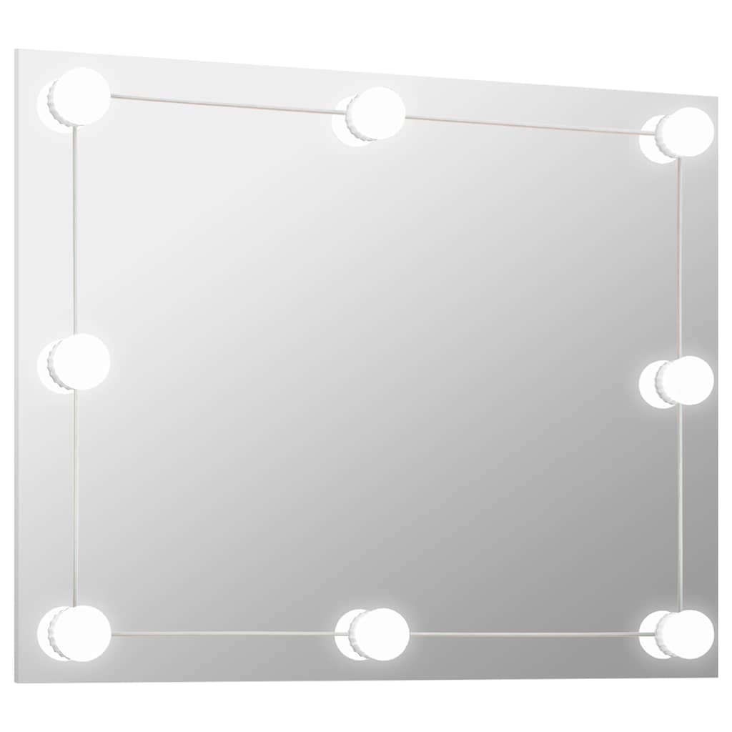 vidaXL Espejo de pared rectangular con luces LED vidrio espejo Dimensiones 40 x 60 cm, 40 x 80 cm, 50 x 60 cm y mas