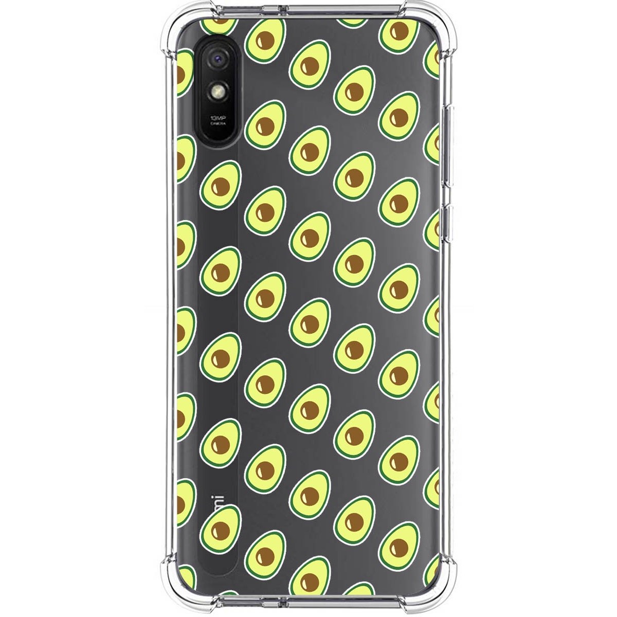 Tumundosmartphone Funda Silicona Antigolpes para Xiaomi Redmi 9A / 9AT diseño Aguacate Dibujos