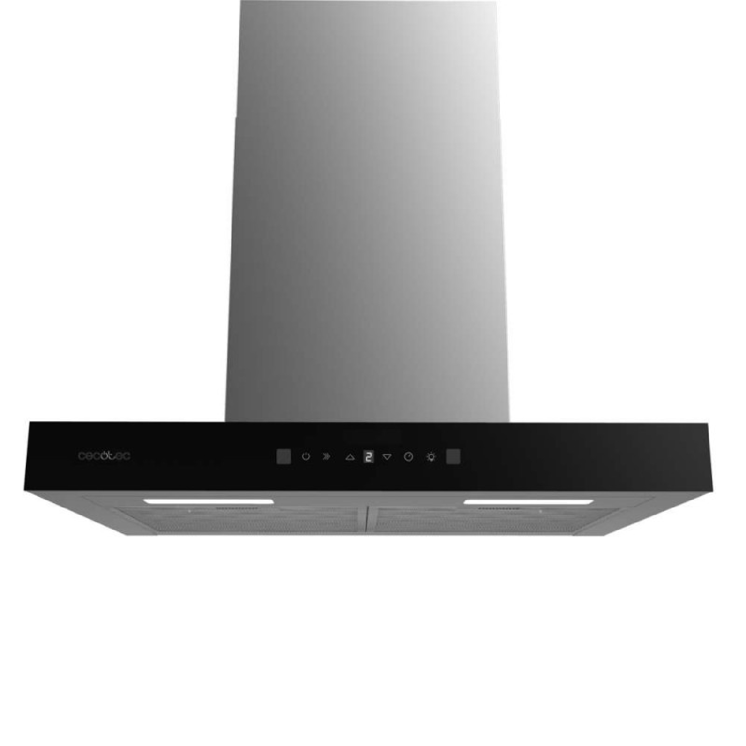 Cecotec Campana Extractora 60 cm Tipo T Bolero Flux TT 605500 Glass Black A++. 70W, Frontal Cristal Negro, Bajo Consumo