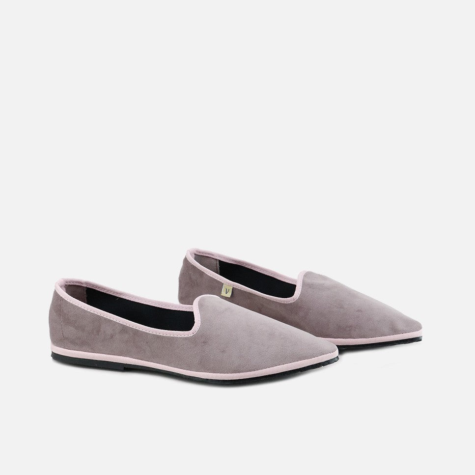 Slipper Afilada Velluto Fard Eli By Venezianas | Eli 1957