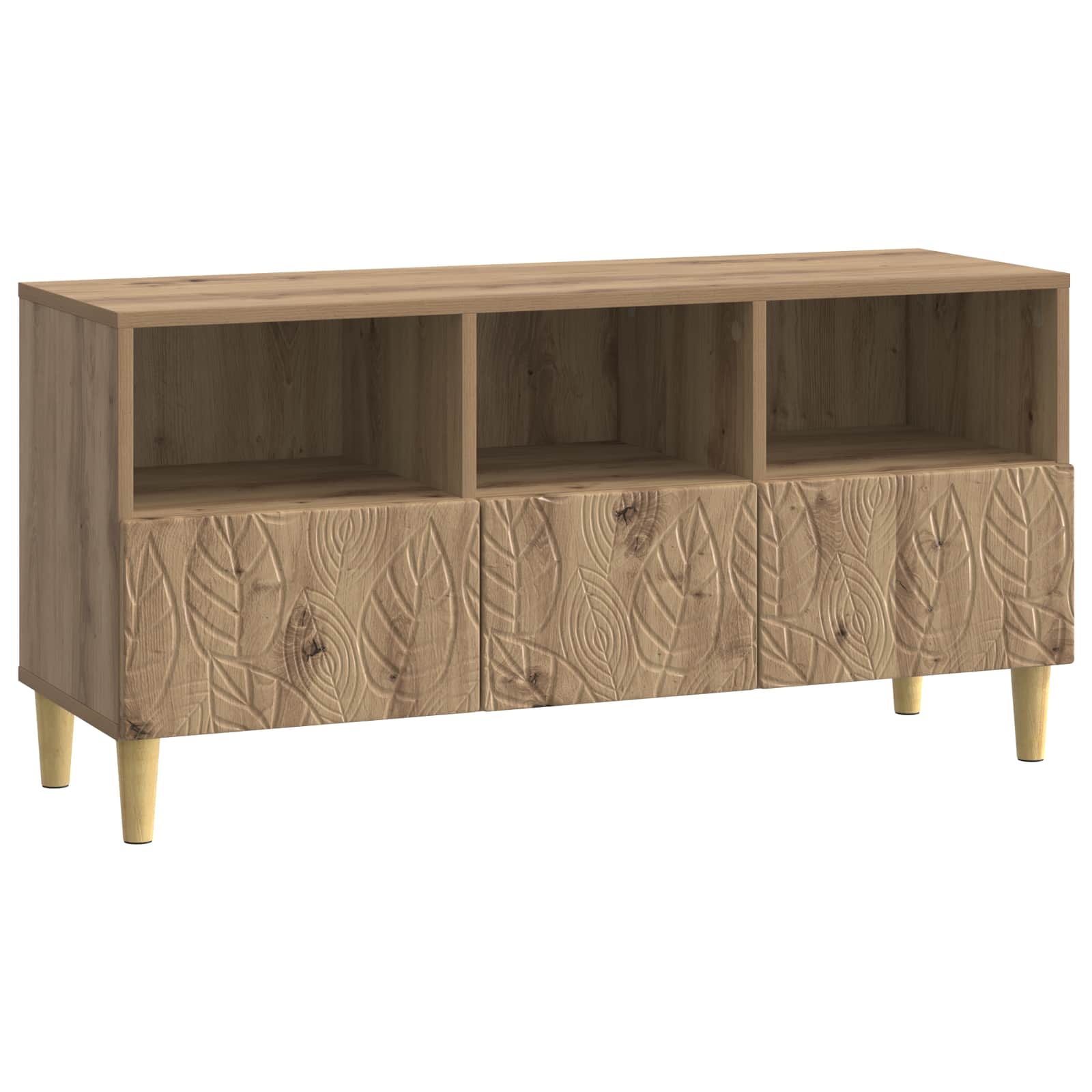 vidaXL Mueble de TV 102 x 34,5 x 50 cm  Madera de ingeniería Multicolor