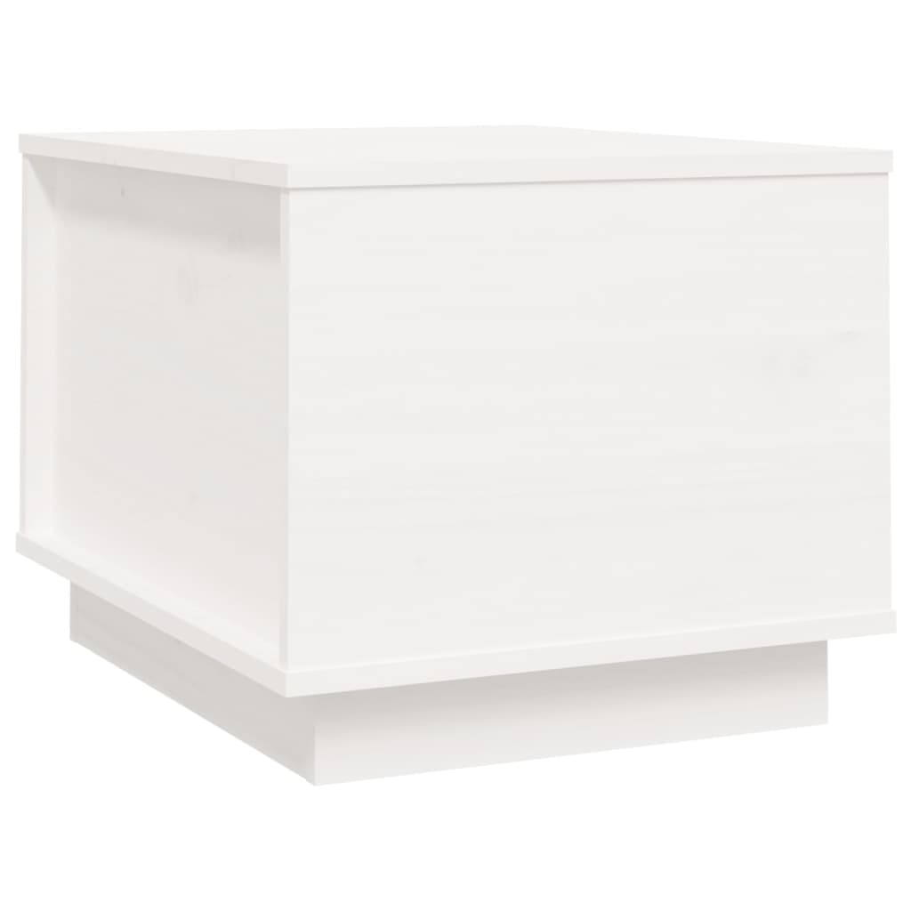Vidaxl Mesa de Centro de Madera Maciza de Pino 40x50x35 Cm Natural, Blanco, Gris y Más Mesita de Salón