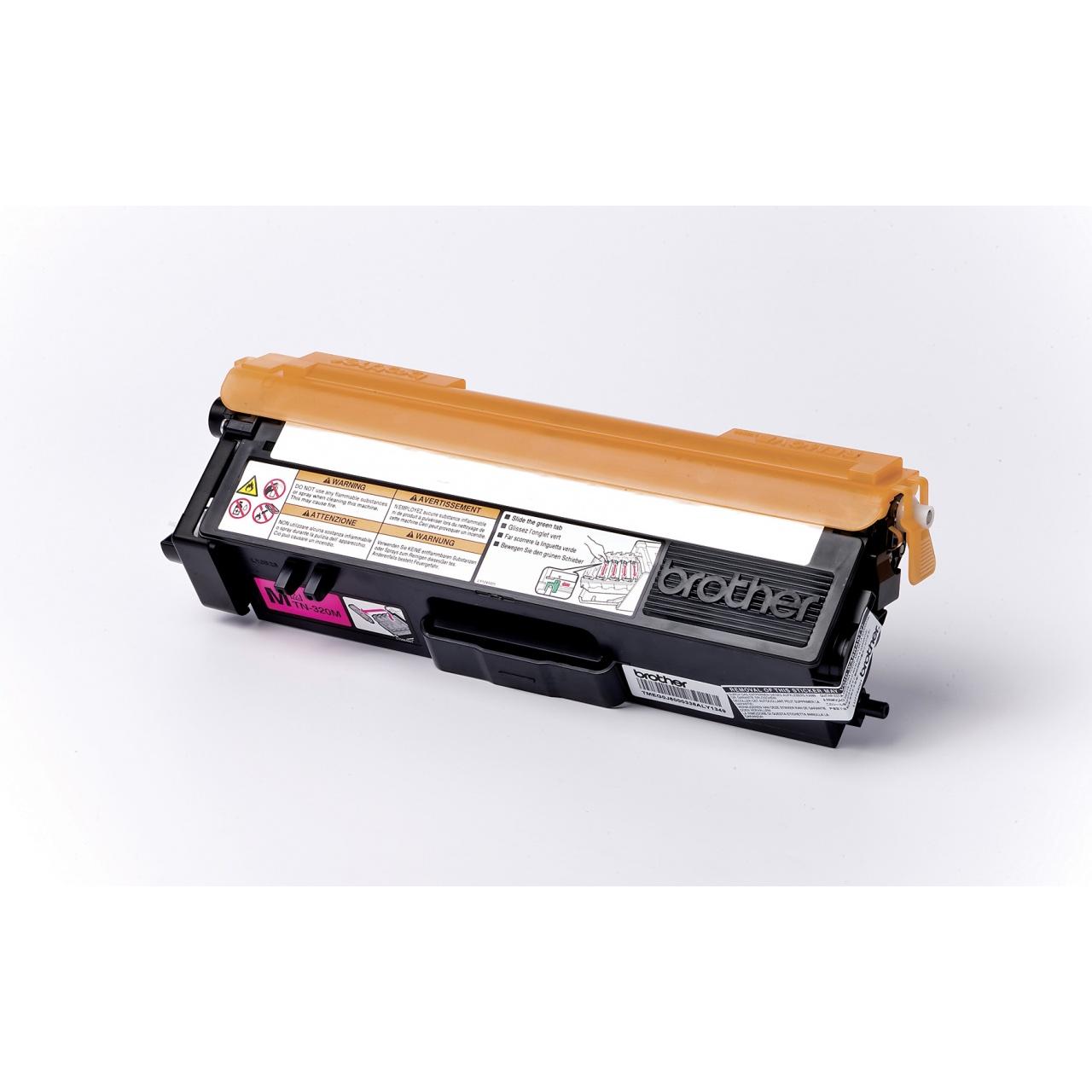 Brother - Tóner TN-320M para impresoras láser color magenta, rendimiento 1.500 páginas ISO/IEC19798, compatible con DCP-9055, MFC-9460CDN y MFC-9970CDW