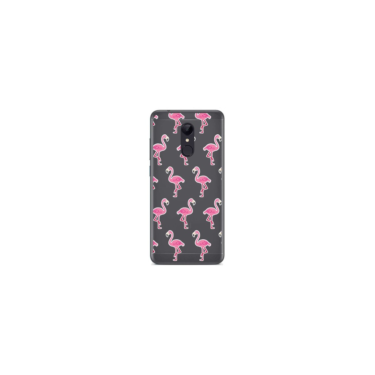 Tumundosmartphone Funda Gel Transparente para Xiaomi Redmi 5 Plus Diseño Flamenco Dibujos