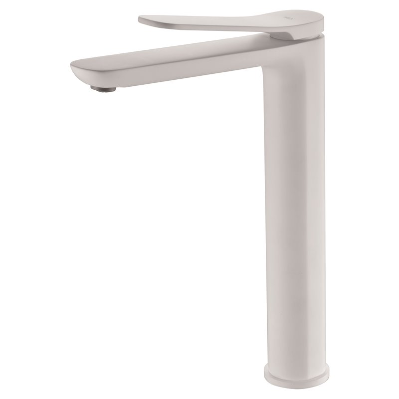 Imex Dinamarca BDR031-3BL grifo monomando alto para lavabo con diseño moderno en acabado blanco mate